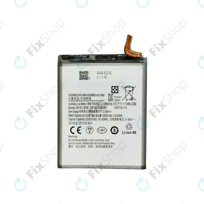 Batteria per Samsung S22 Ultra S908B, EB-BS908ABY, 5000mAh
