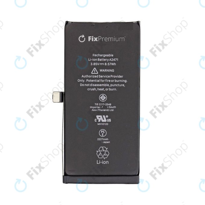 Batteria per iPhone 12 Mini, 2227mAh, FixPremium
