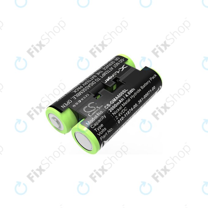 Batteria per Garmin Oregon 600, 650, Astro 320, 430, Striker 4, 010-11874-00, Ni-MH, 2000mAh, 2.4V, HQ