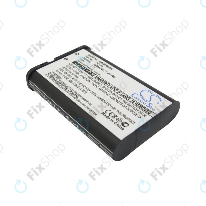 Batteria per Casio Exilim EX-H10, EX-FH100, EX-H15, EX-Z2000, EX-H20G, NP-90, Li-Ion, 1950mAh, 3.7V, HQ