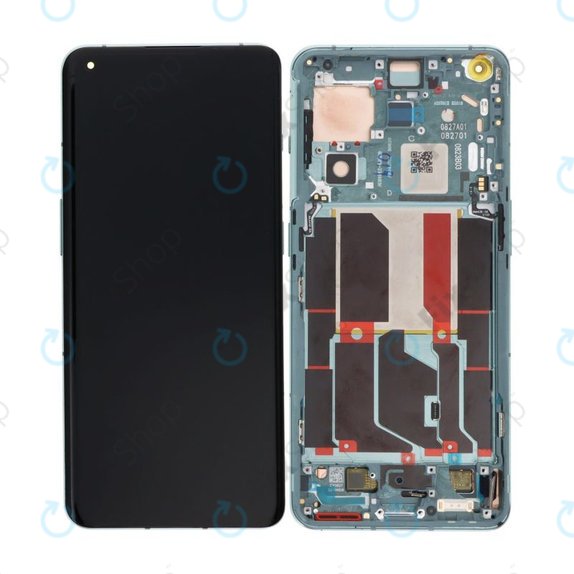 Schermo OLED per OnePlus 10 Pro NE2210 NE221, Vetro touch con cornice, Emerald Forest