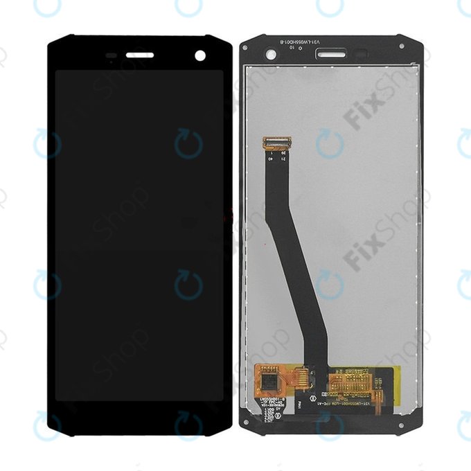 Schermo LCD per myPhone Hammer Energy 2 Eco, Vetro touch senza cornice