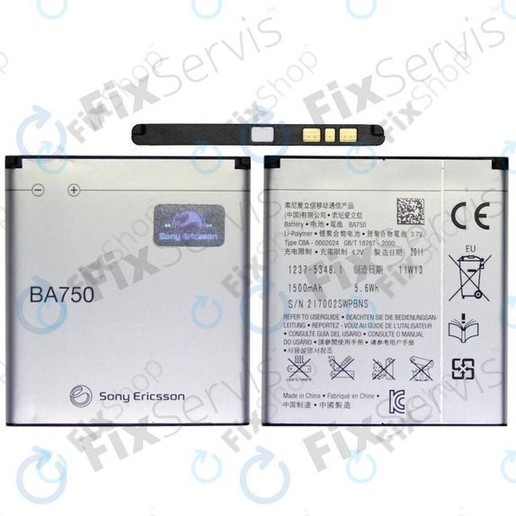Batteria per Sony Xperia Neo, Pro, BA700, 1500mAh