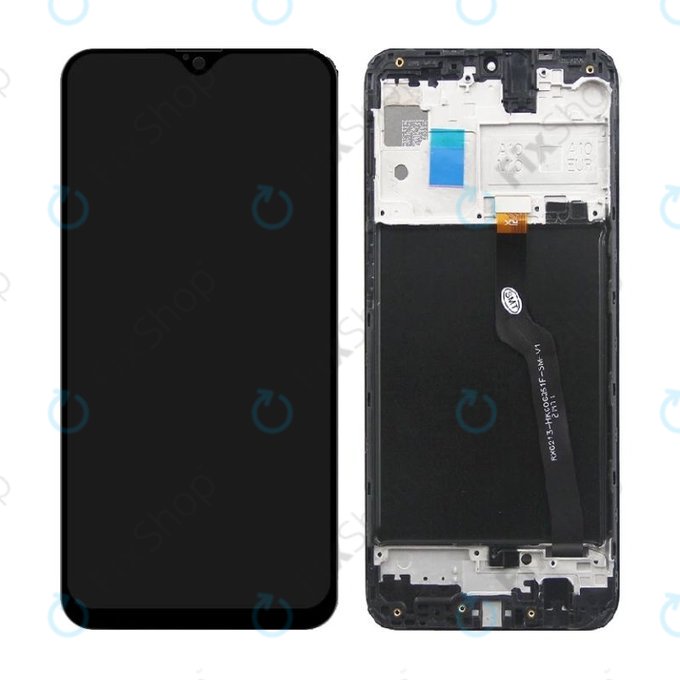 Schermo per Samsung A10 A105F, Vetro touch con cornice