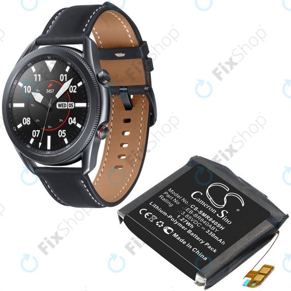 Batteria per Samsung Galaxy Watch 3 45mm R840, R845, 330mAh, Li-Pol, 3.85 V, EB-BR840ABY, HQ