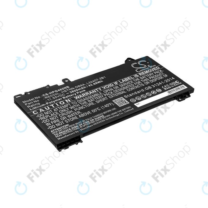 Batteria per HP ProBook 455, 450, 445, 440, 430 G6, RE03XL, Li-Pol, 3800mAh, 11.55V, HQ