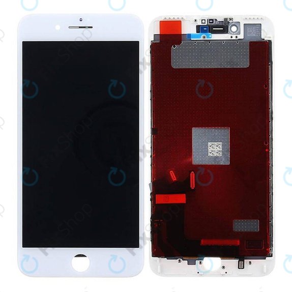 Schermo per iPhone 7 Plus, White, Vetro touch con cornice