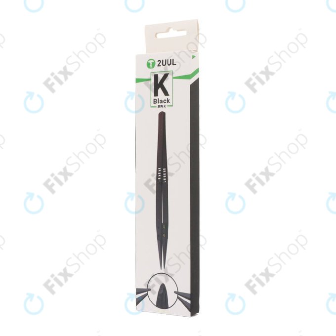 Pinzetta ceramica ESD-safe con punta piatta, 2UUL TW32