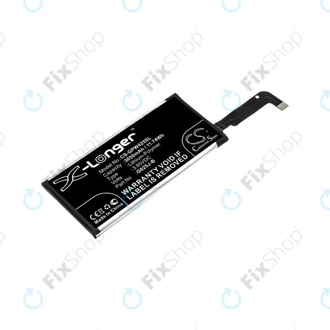 Batteria per Google Pixel 4a 4G, 3050mAh, Li-Pol, 3.85 V, G025J-B, HQ