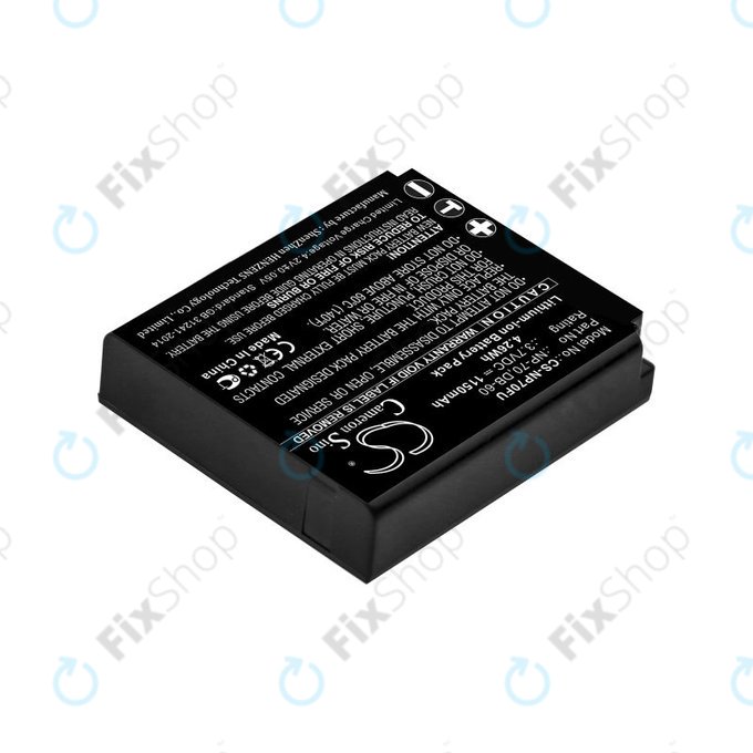 Batteria per Panasonic Lumix DMC-FX01, CGA-S005, Li-Ion, 1150mAh, 3.7V, HQ