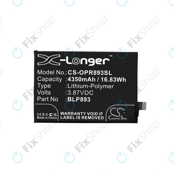 Batteria per Realme GT 2 Pro 5G, GT Neo 2 5G, BLP887, 2150mAh, HQ