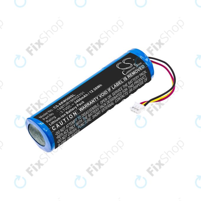 Batteria per Akai 5000 Solo, Ewi 5000, 1ABTUR18650ZY01, Li-Ion, 3400mAh, 3.7V, HQ