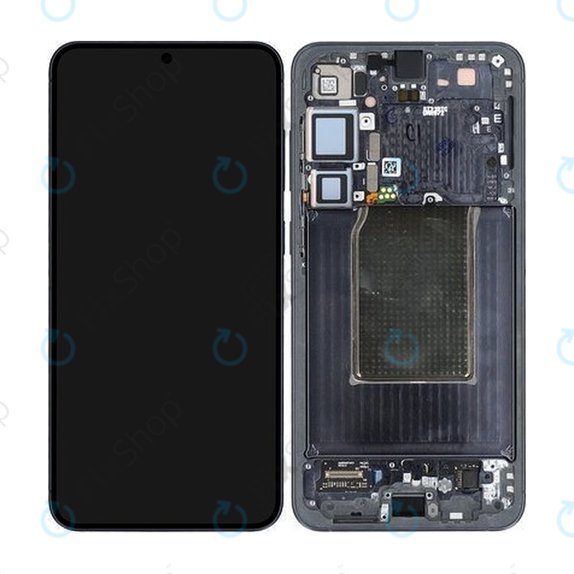 Schermo per Samsung S25 Plus, Blueblack, Vetro touch con cornice, GH82-36368E, Genuine Service Pack
