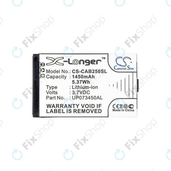 Batteria per Caterpillar CAT B25, UP073450AL, 1450mAh, HQ