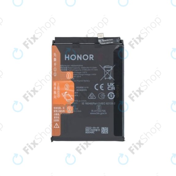 Batteria per Honor Magic5 Lite RMO-NX3, HB506492EFW, 0235AEMV, 5100mAh, Genuine Service Pack