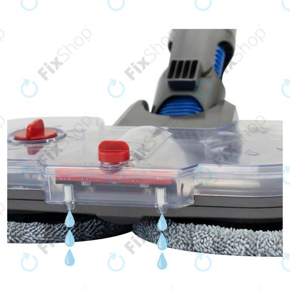 Testa mop elettrica con serbatoio d'acqua per Dyson seriess V, Outsize