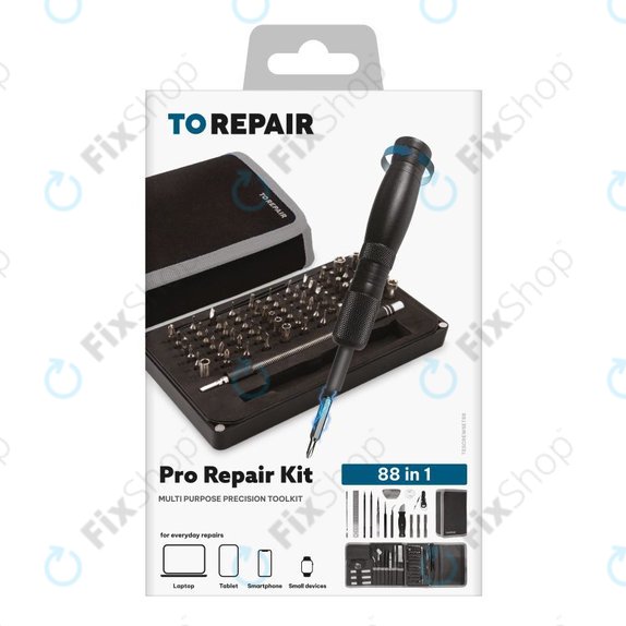 Kit riparazione Pro per smartphone e laptop 88 in 1, SBS