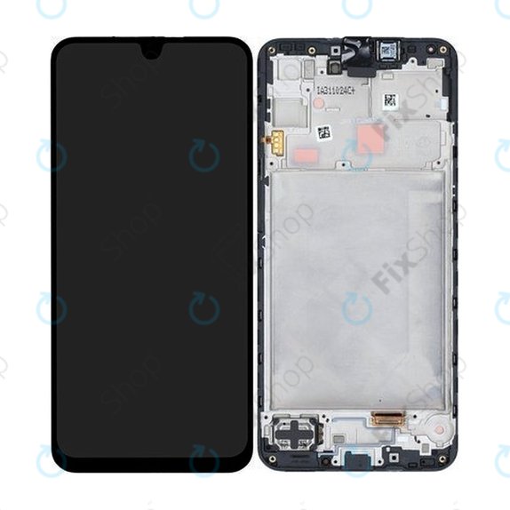 Schermo per Samsung A16 4G, Black, Vetro touch con cornice, GH82-36253A, Genuine Service Pack