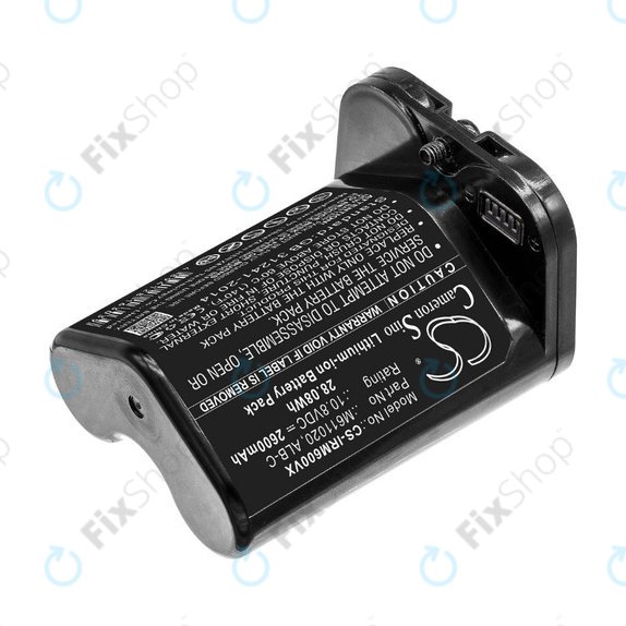Batteria per iRobot Braava jet m6, ALB-C, M611020, Li-Ion, 2600mAh, 10.8V, HQ