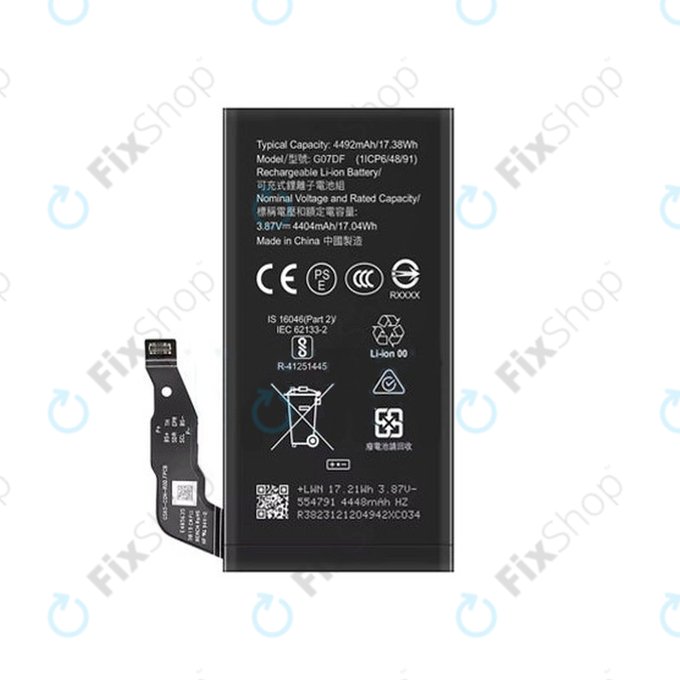 Batteria per Google Pixel 8a, GO7DF, 4492mAh