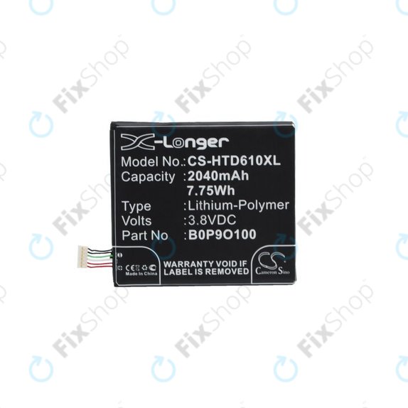 Batteria per HTC Desire 610 A3, B0P9O100, 2040mAh, HQ