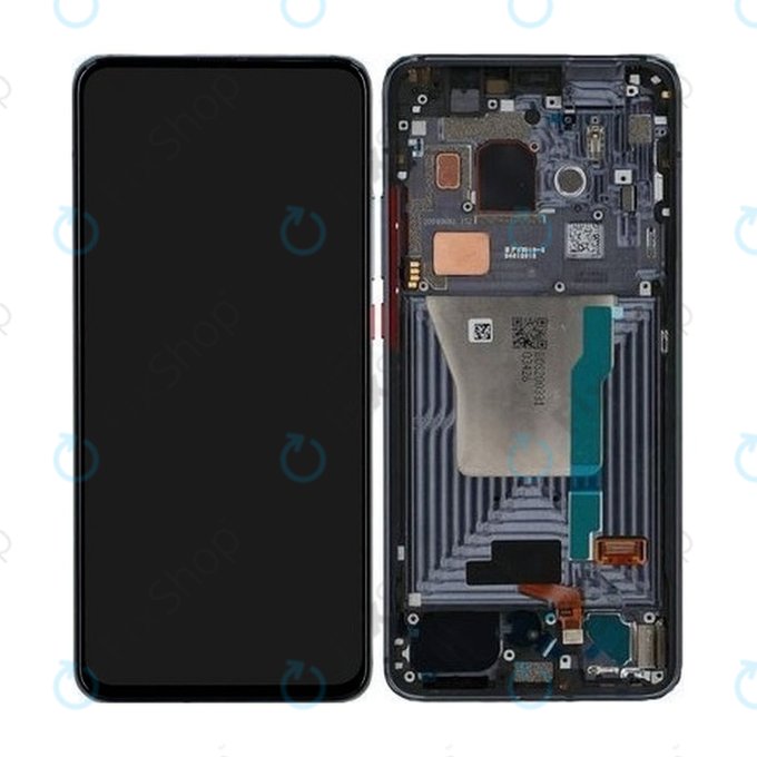 Schermo per Xiaomi Pocophone F2 Pro, Cyber Grey, Vetro touch con cornice, 56000G0J1100, Genuine Service Pack