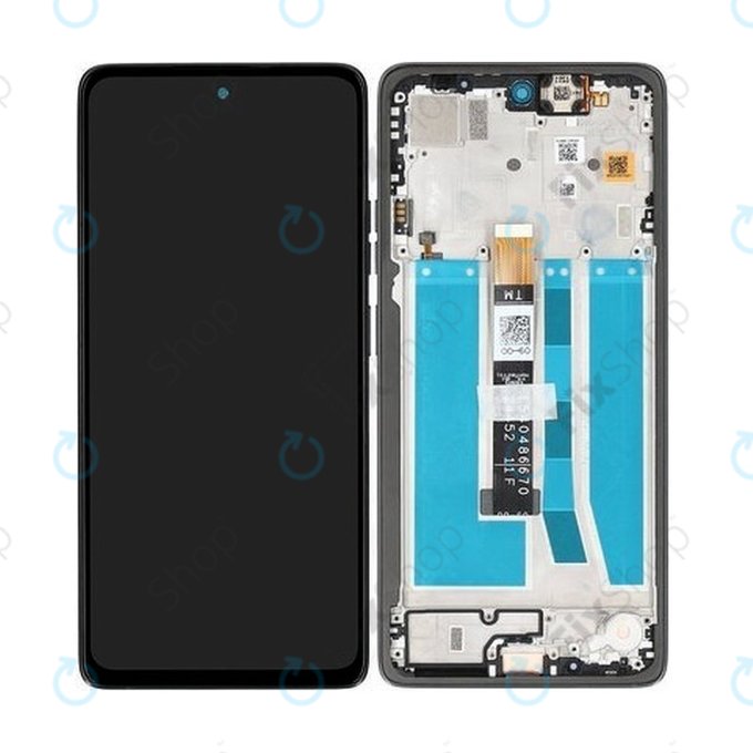 Schermo per Motorola Moto G75 5G XT2437-2, Black, Vetro touch con cornice