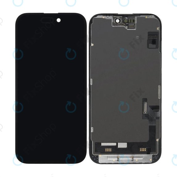 Schermo Hard OLED per iPhone 15, Vetro touch con cornice, FixPremium