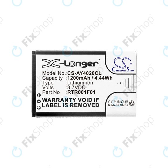 Batteria per Alcatel 8232, RTR001F01, Li-Ion, 1200mAh, 3.7V, HQ