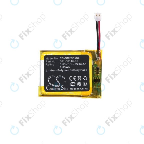 Batteria per Garmin Forerunner 955 Solar, 361-00146-00, Li-Pol, 220mAh, 3.85V, HQ