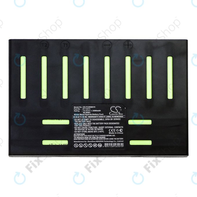 Batteria per Proscenic 902 Nono, Pro Coco Robojet Air E718074, Ni-MH, 2500mAh, 14.4V, HQ