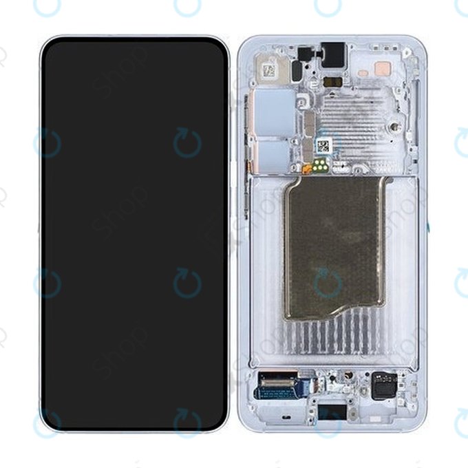 Schermo OLED per Samsung S25, Icyblue, Vetro touch con cornice