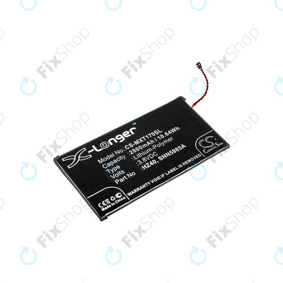 Batteria per Motorola Moto Z2 Play XT1710-09, 2800mAh, Li-Pol, 3.8 V, HZ40, HQ