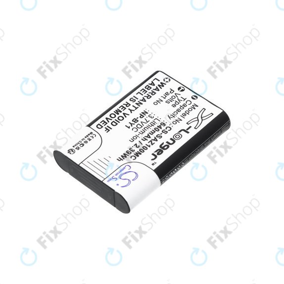Batteria per Sony HDR-AZ1, NP-BY1, Li-Ion, 640mAh, 3.7V, HQ
