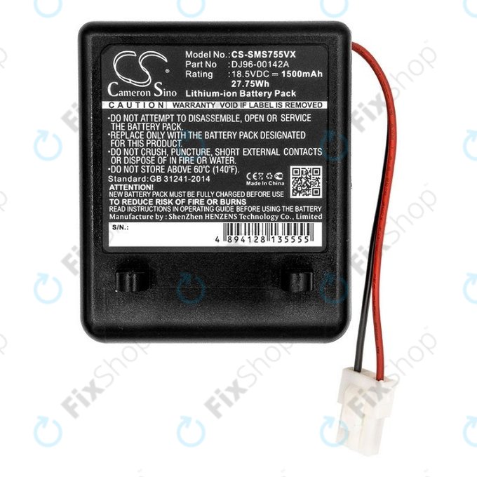 Batteria per Samsung SS7550, SS7555, SSR200, 1500mAh
