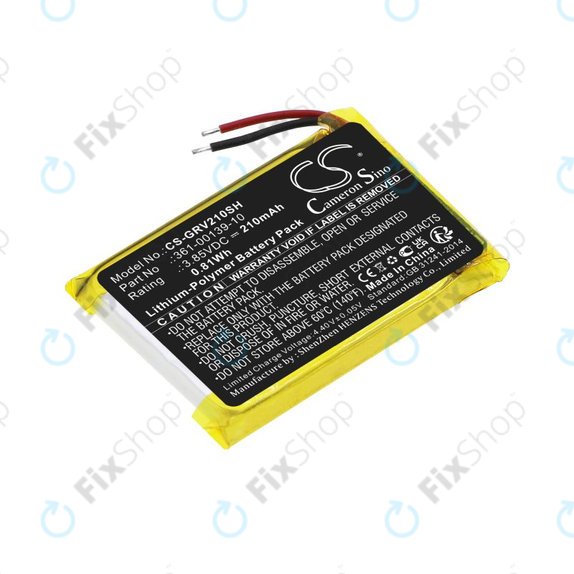 Batteria per Garmin Venu 2, 361-00139-10, Li-Pol, 210mAh, 3.85V, HQ