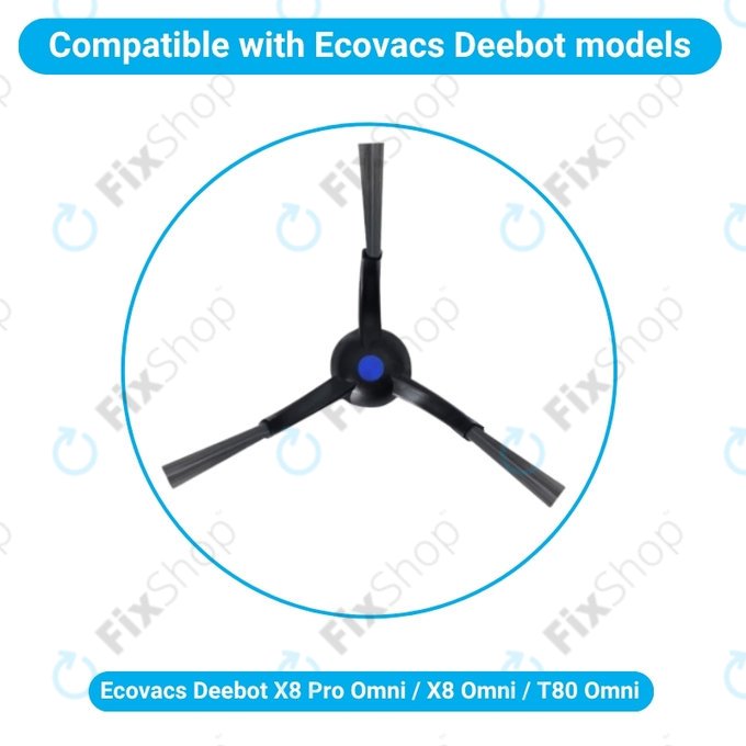 Spazzola laterale, 2 pz. per Ecovacs X8 Pro Omni, X8 Omni, T80 Omni
