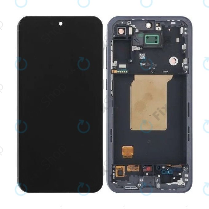 Schermo per Samsung A55 A556B, Awesome Iceblue, Vetro touch con cornice