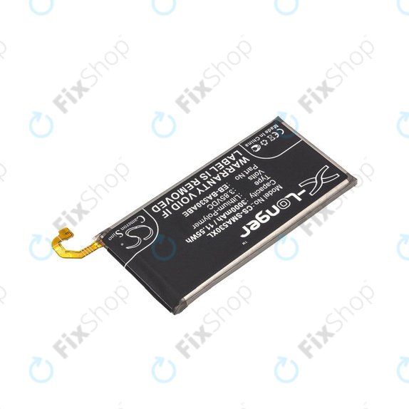Batteria per Samsung A8 A530F (2018), 3000mAh, Li-Pol, 3.85 V, EB-BA530ABE, HQ