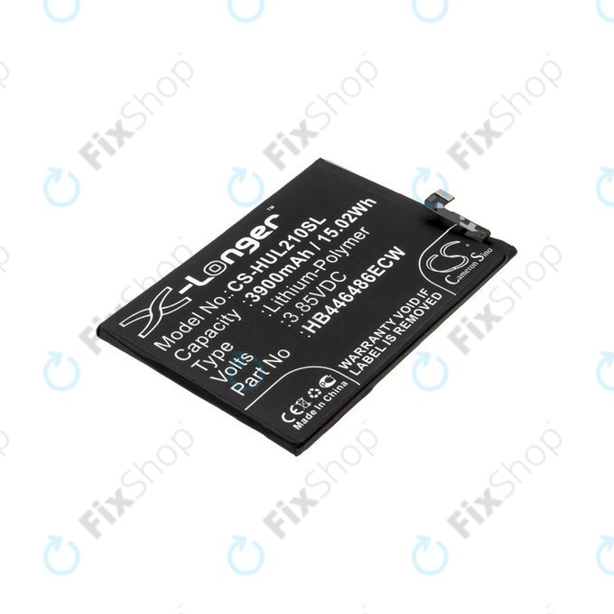 Batteria per Huawei P Smart Pro 2019, HB446486ECW, Li-Pol, 3.85V, 3900mAh, HQ