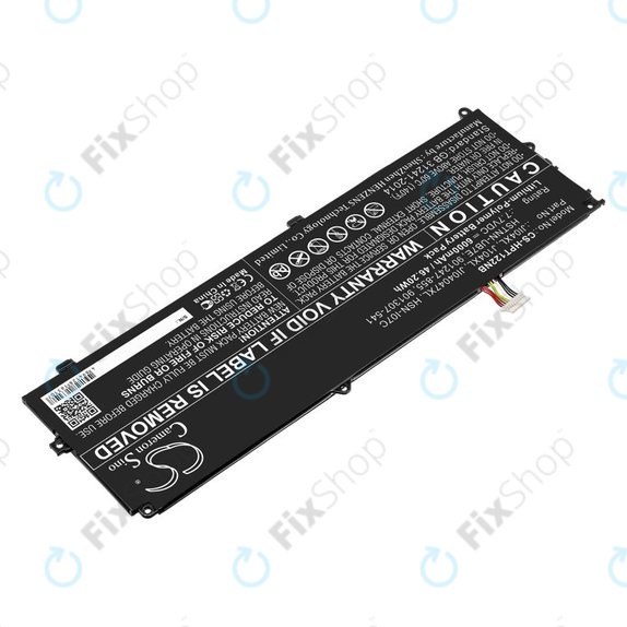 Batteria per HP Elite X2 1012 G2, JI04XL, Li-Pol, 6000mAh, 7.7V, HQ