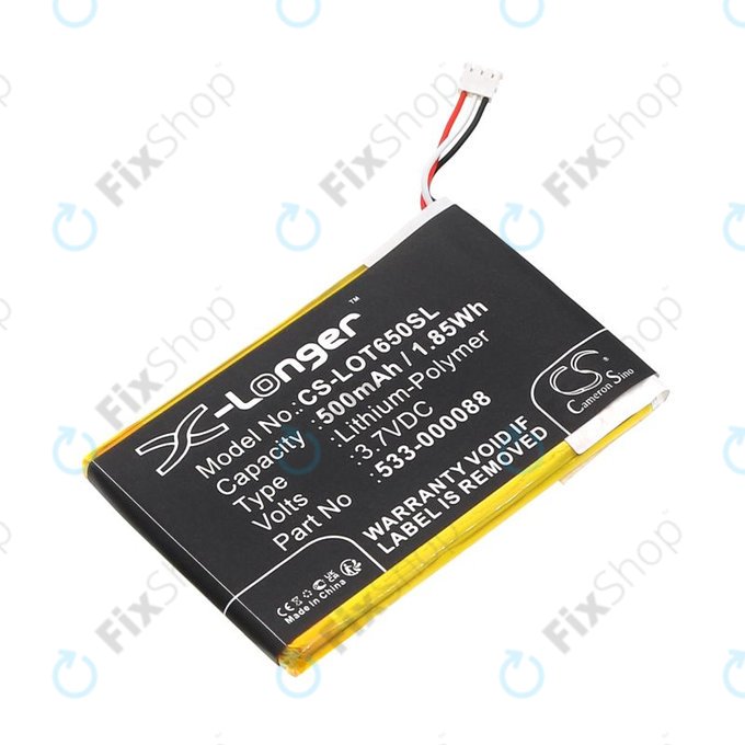 Batteria per Logitech Mx Master, 533-000088, HB303450, Li-Pol, 500mAh, 3.7V, HQ