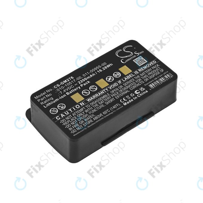 Batteria per Garmin GPSMAP 276, 296, 376, 378, 478, 495, 010-10517-00, Li-Ion, 2200mAh, 7.4V, HQ