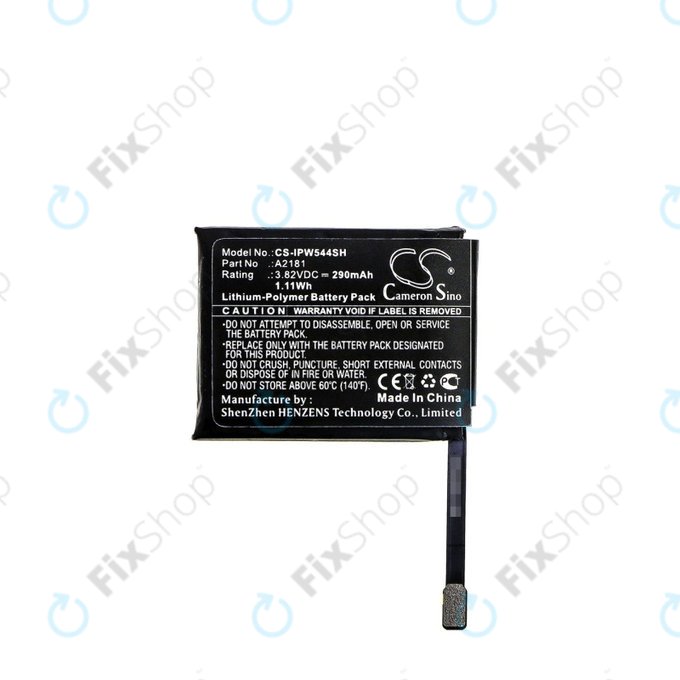 Batteria per Apple Watch 5 44 mm, 290mAh, Li-Pol, 3.82 V, A2181, HQ