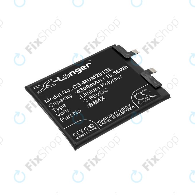 Batteria per Xiaomi Mi 11, 4300mAh, Li-Pol, 3.85 V, BM4X, HQ