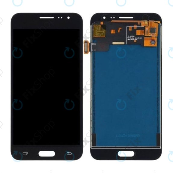 Schermo OLED per Samsung J3 J320F (2016), Black, Vetro touch senza cornice