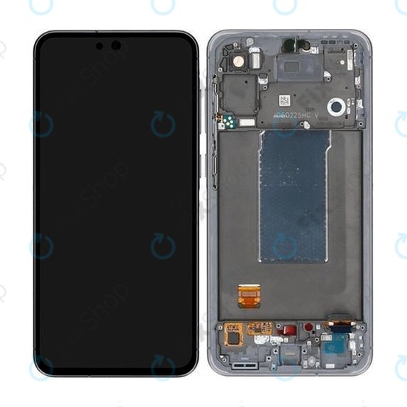 Schermo per Samsung A56 A566E, Awesome Graphite, Vetro touch con cornice, GH82-36829A, Genuine Service Pack