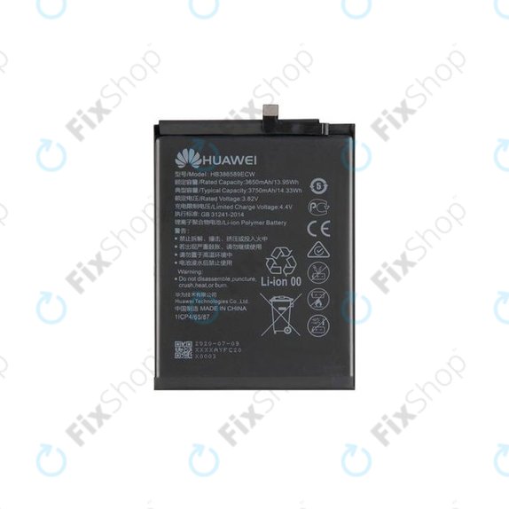 Batteria per Huawei Honor Play. Mate 20 Lite, Nova 3, P10 Plus, Nova 5T, View 10, HB386589ECW, 24022732, 24022731, 24022209, 3750mAh, Genuine Service Pack