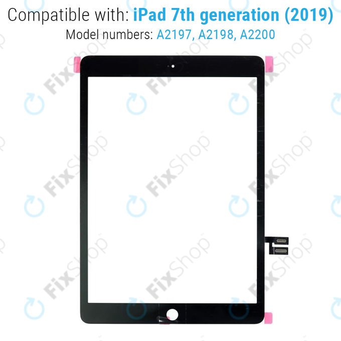 Vetro touch per iPad (7th Gen 2019, 8th Gen 2020), Black