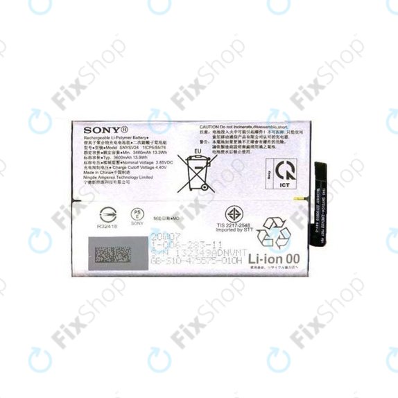 Batteria per Sony Xperia 10 II, SNYSV24, 100628311, 3600mAh, Genuine Service Pack